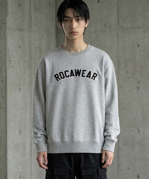 ROCAWEAR(ロカウェア)の「ROCAWEAR/ロカウェア COLLEGESWEAT SHIRT(CN)(スウェット・メンズ・グレー/ブラック・XX-LARGE/X-LARGE/LARGE/MEDIUM/SMALL)」の15枚目の写真