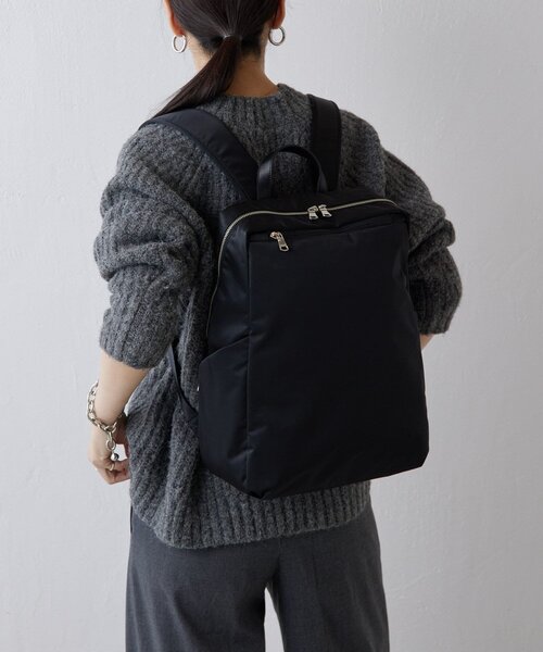 russet（ラシット）の「ナイロンリュックサック（バックパック/リュック・レディース・ブラック/ネイビー・FREE）」の7枚目の写真