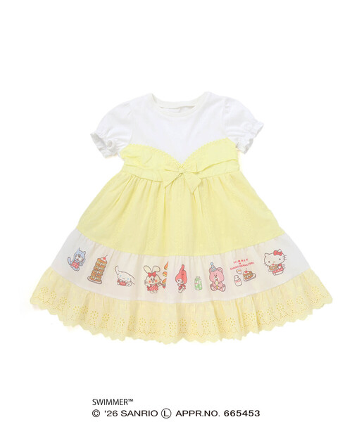 SLAP SLIP（スラップスリップ）の「【SWIMMERｘサンリオキャラクターズｘSLAPSLIP】フレアスカートレース付きワンピース(80~130cm)（ワンピース・キッズ・イエロー系その他/ピンク系その他・130cm/120cm/100cm/110cm/90cm/80ｃｍ）」の18枚目の写真