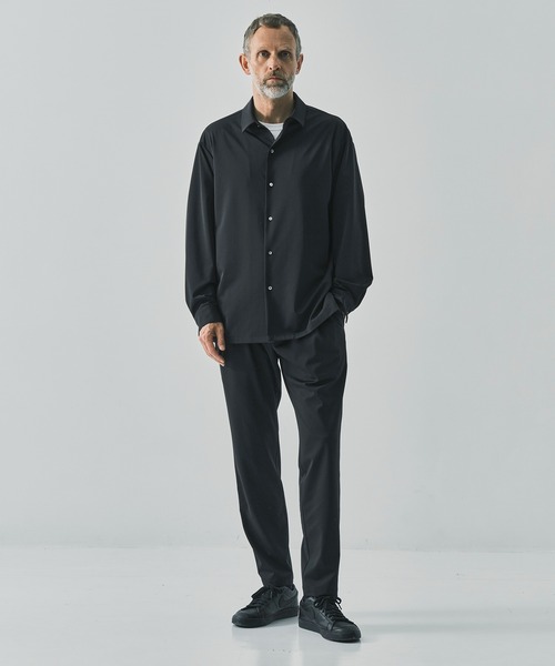 THE TOKYO(ザトウキョウ)の「【THE TOKYO/ザトウキョウ】Light Matte Stretch Jersey L/S Shirt(シャツ/ブラウス・メンズ・ブラック/ダークブラウン・44/48/46)」の4枚目の写真