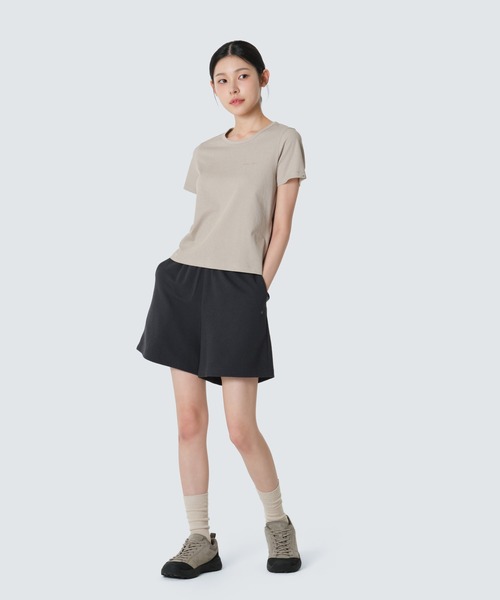 Snow Peak（スノーピーク）の「Snow Peak / Ribbed Women's S/S T-Shirt レディース リブ S/S T シャツ 海外限定（Tシャツ/カットソー・レディース・パープル/チャコール/サンドベージュ/ブラウン・S/M）」の6枚目の写真