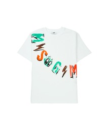 MSGM KIDS（エムエスジーエムキッズ）の「MSGM KIDS アースグラフィティ ロゴTシャツ（Tシャツ/カットソー）」