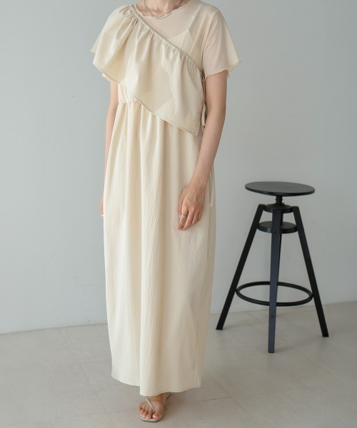 Bab(バブ)の「【S・Mサイズ展開あり】マルチWAYビスチェセットワンピース(ワンピース・レディース・ホワイト系その他/グレー・MEDIUM/SMALL)」の2枚目の写真