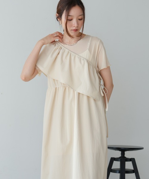 Bab(バブ)の「【S・Mサイズ展開あり】マルチWAYビスチェセットワンピース(ワンピース・レディース・ホワイト系その他/グレー・MEDIUM/SMALL)」の8枚目の写真