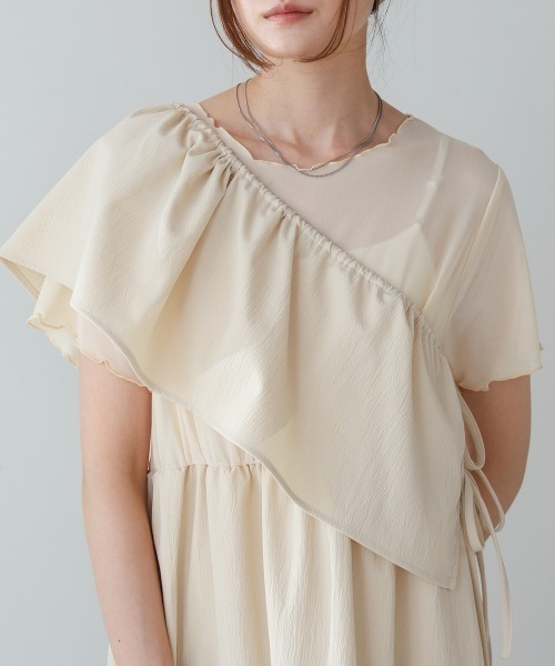 Bab(バブ)の「【S・Mサイズ展開あり】マルチWAYビスチェセットワンピース(ワンピース・レディース・ホワイト系その他/グレー・MEDIUM/SMALL)」の13枚目の写真