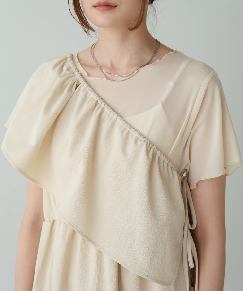 Bab(バブ)の「【S・Mサイズ展開あり】マルチWAYビスチェセットワンピース(ワンピース・レディース・ホワイト系その他/グレー・MEDIUM/SMALL)」の15枚目の写真