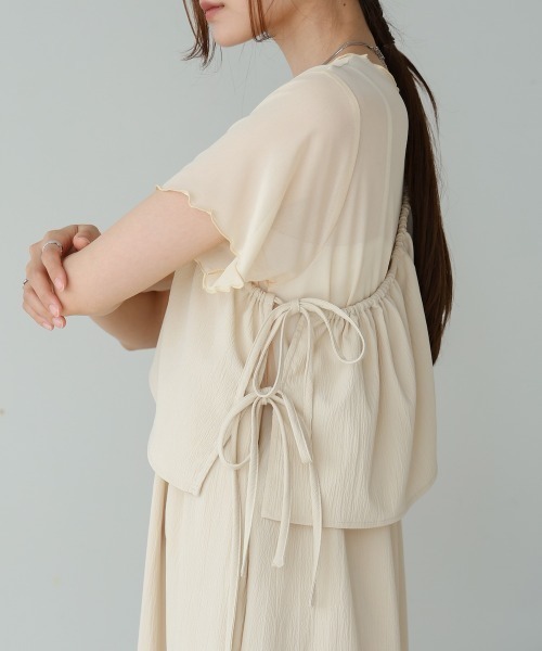 Bab(バブ)の「【S・Mサイズ展開あり】マルチWAYビスチェセットワンピース(ワンピース・レディース・ホワイト系その他/グレー・MEDIUM/SMALL)」の17枚目の写真