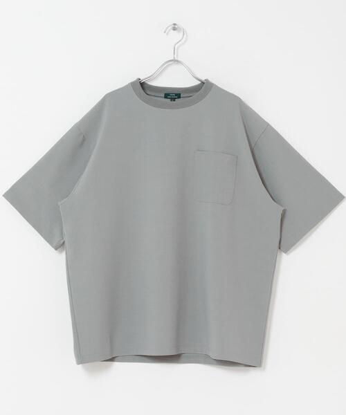 ITEMS URBANRESEARCH(アイテムズ アーバンリサーチ)の「2wayストレッチクルーネック布帛Tシャツ(Tシャツ/カットソー・メンズ・ネイビー/ベージュ/グレー/ブラック・LARGE/MEDIUM)」の19枚目の写真
