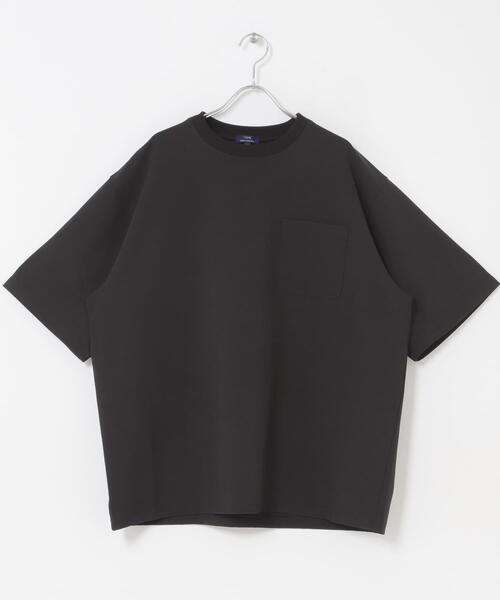 ITEMS URBANRESEARCH(アイテムズ アーバンリサーチ)の「2wayストレッチクルーネック布帛Tシャツ(Tシャツ/カットソー・メンズ・ネイビー/ベージュ/グレー/ブラック・LARGE/MEDIUM)」の15枚目の写真