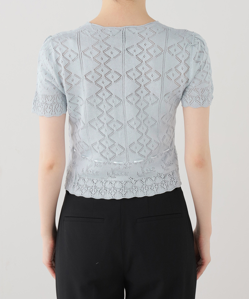 EDIT. FOR LULU（エディットフォールル）の「【EUCHRONIA/ユークロニア】Silk lace cardigan（ニット/セーター・レディース・サックスブルー・FREE）」の12枚目の写真