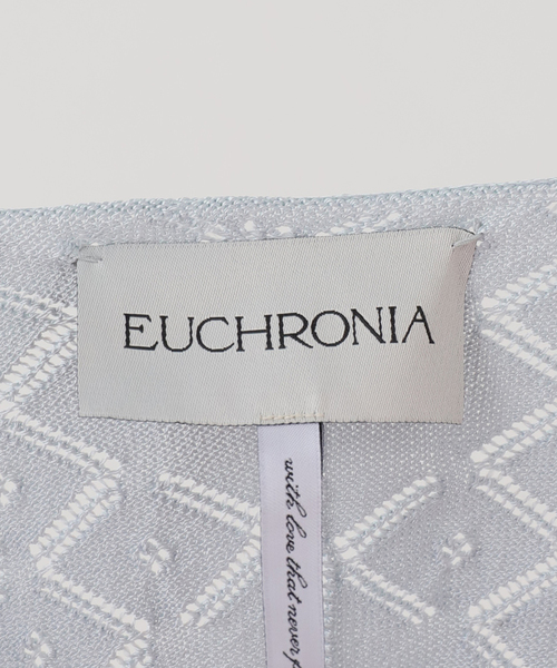 EDIT. FOR LULU（エディットフォールル）の「【EUCHRONIA/ユークロニア】Silk lace cardigan（ニット/セーター・レディース・サックスブルー・FREE）」の16枚目の写真