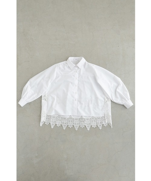 cawaii（カワイイ）の「大人の後ろレースシャツ（シャツ/ブラウス・レディース・ホワイト・L～LL/S～Ｍ）」の19枚目の写真