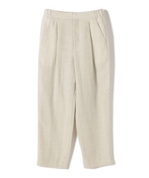 SHIPS Primary Navy Label:麻混 テーパード パンツ(セットアップ対応)