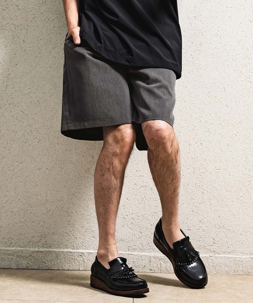 CAMBIO(カンビオ)の「mp14963- Daily Chambray Shorts ショートパンツ(S600126cmb)(その他パンツ・メンズ・ネイビー/ブラック・L/M/S)」の2枚目の写真
