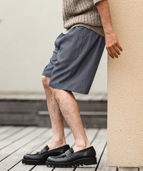 CAMBIO(カンビオ)の「mp14963- Daily Chambray Shorts ショートパンツ(S600126cmb)(その他パンツ・メンズ・ネイビー/ブラック・L/M/S)」の5枚目の写真