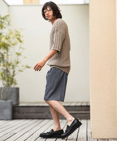 CAMBIO(カンビオ)の「mp14963- Daily Chambray Shorts ショートパンツ(S600126cmb)(その他パンツ・メンズ・ネイビー/ブラック・L/M/S)」の8枚目の写真