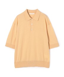 プレーンコットン オープンカラープルオーバー（ニット/セーター