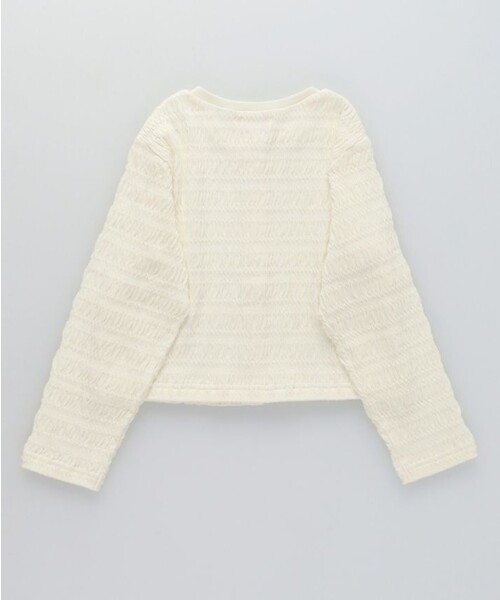 BRANSHES(ブランシェス)の「シャーリングカーディガン(カーディガン/ボレロ・キッズ・アイボリー・100/130/110/120/140/150)」の11枚目の写真