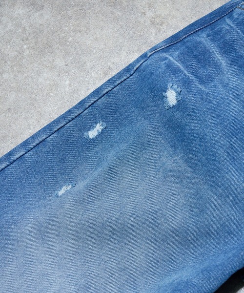 LANDNESS(ランドネス)の「【LANDNESS/ランドネス】VINTAGE DISTRESSED WIDE DENIM PANTS/ヴィンテージディストレストワイドデニムパンツ(デニムパンツ・メンズ・インディゴブルー・S/M/L)」の6枚目の写真