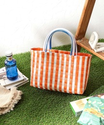 BAYFLOW | [水洗いOK]パサールバッグストライプ(ハンドバッグ)