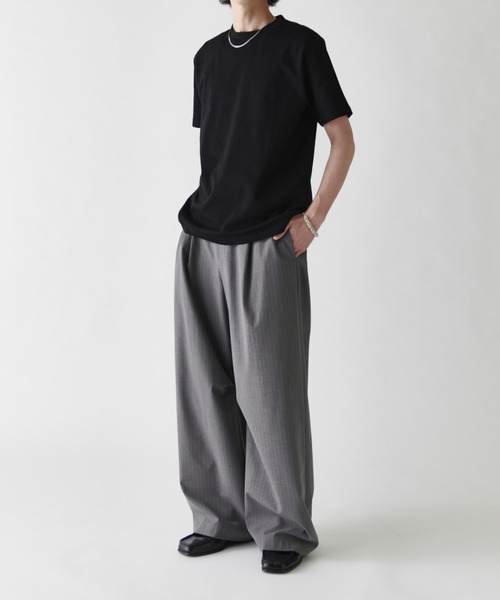 Lui's（ルイス）の「サマーミラノベーシックTシャツ（Tシャツ/カットソー・メンズ・ホワイト/ブラック/チャコールグレー・S/M）」の17枚目の写真