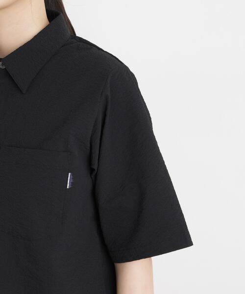 THOUSAND MILE(サウザンドマイル)の「THOUSAND MILE/SEERSUCKER SHIRT(セットアップ可)(シャツ/ブラウス・レディース・ブラック・FREE)」の13枚目の写真