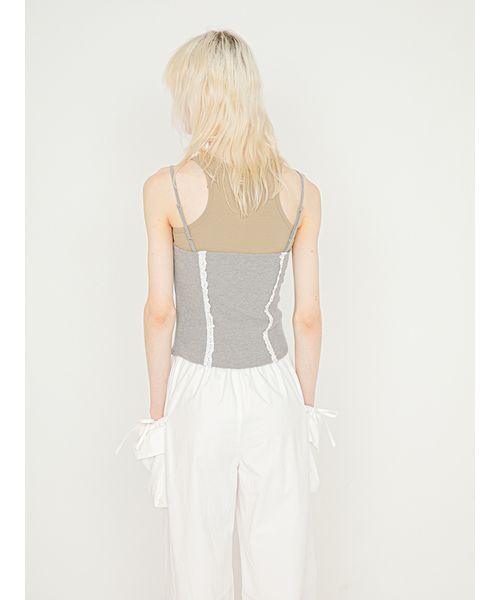 SORIN(ソリン )の「Lace Decorated Cami Bustier/レースデコレート キャミビスチェ(その他トップス・レディース・ブラック/グレー/オフホワイト・38)」の7枚目の写真
