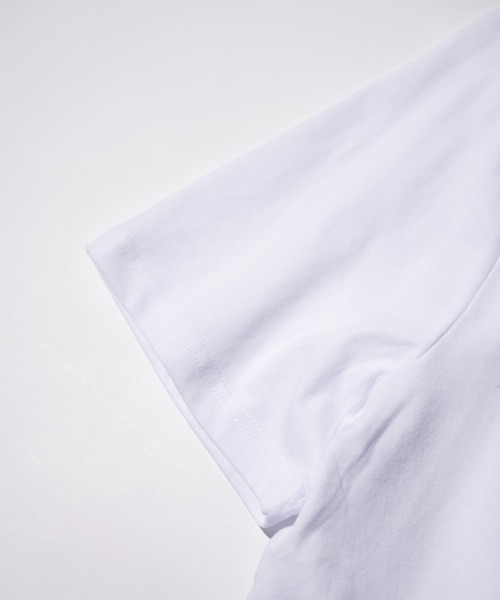 THRIFTY LOOK(スリフティールック)の「THRIFTY LOOK / スリフティールック NECK LOGO CREATOR SS TEE オーガニックコットン 刺繍 ミディアムウェイト Tシャツ(Tシャツ/カットソー・メンズ・ホワイト/ブラック/ネイビー・LARGE/X-LARGE/MEDIUM)」の11枚目の写真