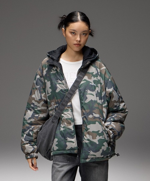 X-girl(エックスガール)の「MIX FONT LOGO FADED SHOULDER BAG(ショルダーバッグ・レディース・ブラウン/ブラック・ONE SIZE)」の16枚目の写真