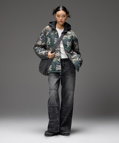 X-girl(エックスガール)の「MIX FONT LOGO FADED SHOULDER BAG(ショルダーバッグ・レディース・ブラウン/ブラック・ONE SIZE)」の18枚目の写真