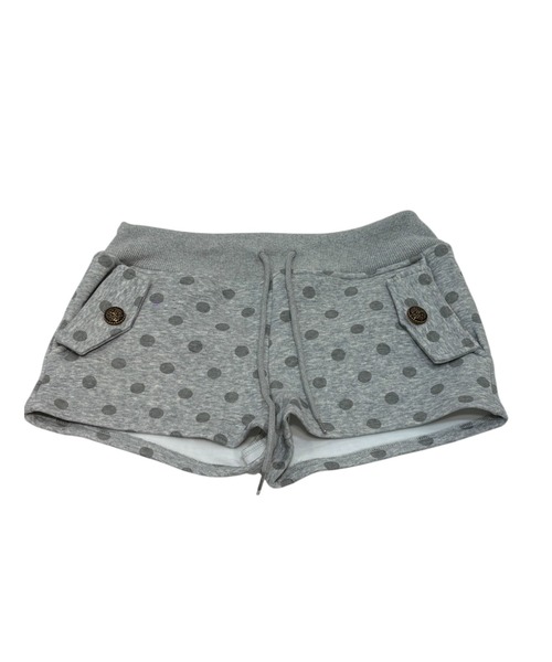 Never mind the XU(ネバーマインドザエックスユー)の「【Never mind the XU】dot sweat shorts / 【ネバーマインド ザ エックスユー】ドットスウェットマイクロショートパンツ(スウェットパンツ・レディース・グレー/ピンク・L)」の2枚目の写真