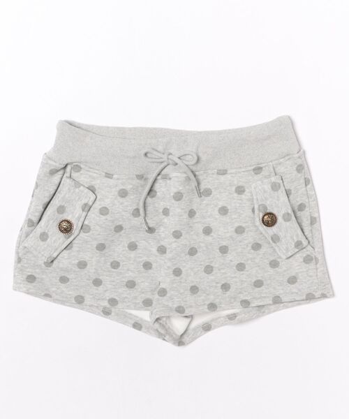 Never mind the XU(ネバーマインドザエックスユー)の「【Never mind the XU】dot sweat shorts / 【ネバーマインド ザ エックスユー】ドットスウェットマイクロショートパンツ(スウェットパンツ・レディース・グレー/ピンク・L)」の3枚目の写真