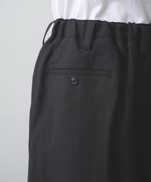 UJOH(ウジョー)の「【UJOH HOMME】Wide 2 Tuck PNT(スラックス・メンズ・ブラック/ブラウン・5/4)」の9枚目の写真