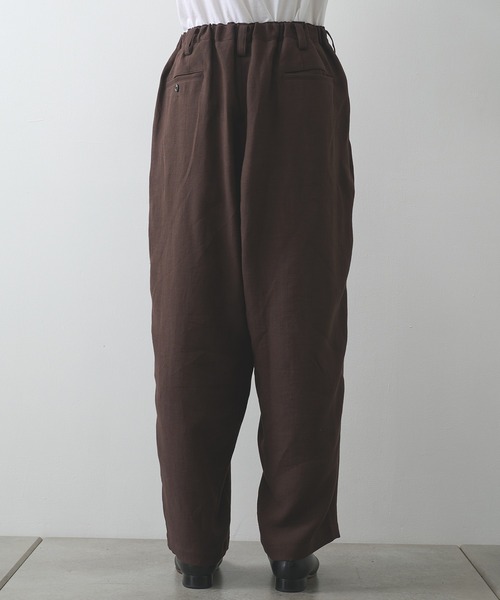 UJOH(ウジョー)の「【UJOH HOMME】Wide 2 Tuck PNT(スラックス・メンズ・ブラック/ブラウン・5/4)」の13枚目の写真