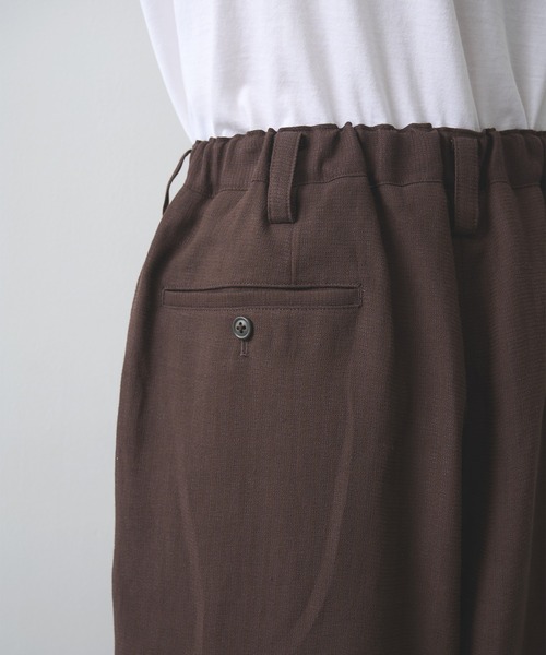 UJOH(ウジョー)の「【UJOH HOMME】Wide 2 Tuck PNT(スラックス・メンズ・ブラック/ブラウン・5/4)」の14枚目の写真