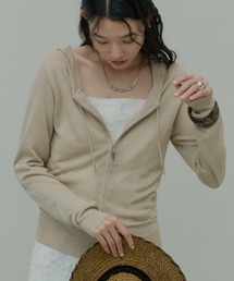 Lame Sheer Foodie Parker / ラメシアーカットフーディーパーカー