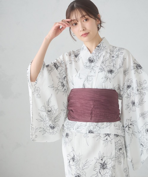 あかさたな　浴衣✖️3着 セール】二部式で簡単に着られる！セパレート浴衣 3点セット【接触冷感
