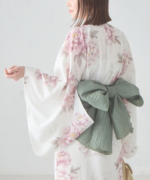 二部式で簡単に着られる！セパレート浴衣 3点セット【接触冷感/洗える