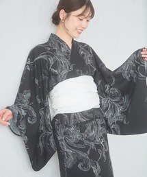 a.v.v（アーヴェヴェ）の「二部式で簡単に着られる！セパレート浴衣 3点セット【接触冷感/洗える/吸水速乾/WEB限定】（浴衣）」