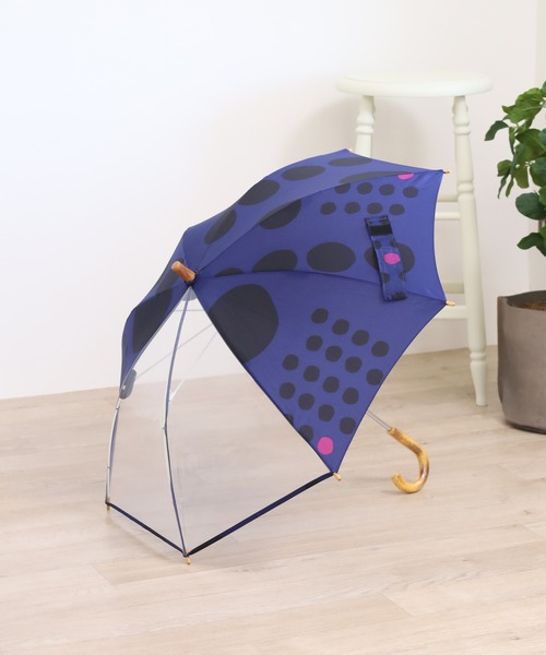 392 plusm（サンキューニプリュスエム）の「392PLUSM KIDS UMBRELLA 45 サンキューニプリュスエム キッズアンブレラ（長傘・キッズ・ブルー系3/ベージュ系5/ブラウン系1/カーキ系2/ネイビー系2/ブラック系2・45cm）」の5枚目の写真