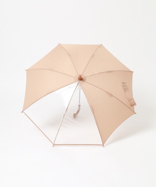 392 plusm（サンキューニプリュスエム）の「392PLUSM KIDS UMBRELLA 45 サンキューニプリュスエム キッズアンブレラ（長傘・キッズ・ブルー系3/ベージュ系5/ブラウン系1/カーキ系2/ネイビー系2/ブラック系2・45cm）」の10枚目の写真