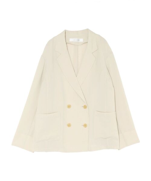 LAGUNAMOON(ラグナムーン)の「ライトダブルテーラードジャケット 【オフィスカジュアル】【夏服】(テーラードジャケット・レディース・チャコールグレー/ベージュ/モカ・FREE)」の12枚目の写真