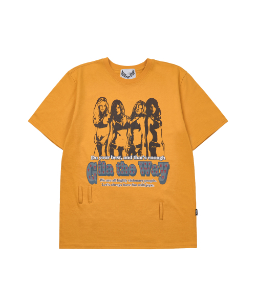 GILAARCHIVE(ギラアーカイブ)の「GILA GIRLS OVERSIZE T-SHIRTS_YELLOW(Tシャツ/カットソー・レディース・その他・FREE)」の4枚目の写真