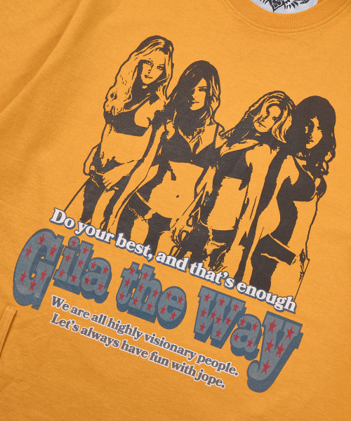 GILAARCHIVE(ギラアーカイブ)の「GILA GIRLS OVERSIZE T-SHIRTS_YELLOW(Tシャツ/カットソー・レディース・その他・FREE)」の2枚目の写真