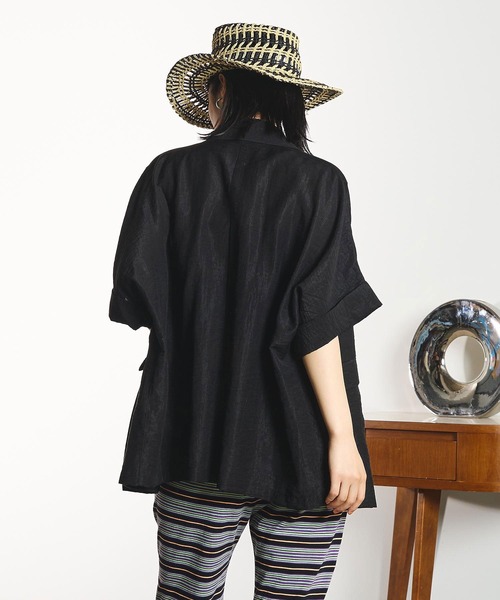 ROSE BUD(ローズバッド)の「S/S JACKET(テーラードジャケット・レディース・ブラック/ベージュ/ブラウン・ONE SIZE)」の8枚目の写真