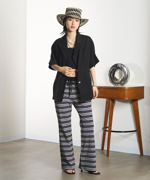 ROSE BUD(ローズバッド)の「S/S JACKET(テーラードジャケット・レディース・ブラック/ベージュ/ブラウン・ONE SIZE)」の10枚目の写真