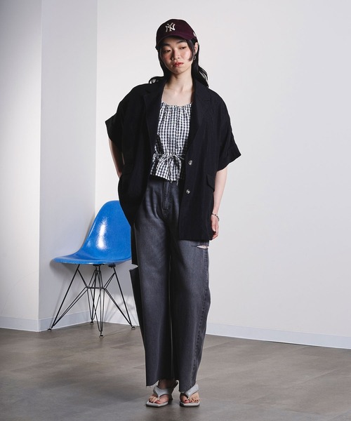 ROSE BUD(ローズバッド)の「S/S JACKET(テーラードジャケット・レディース・ブラック/ベージュ/ブラウン・ONE SIZE)」の16枚目の写真