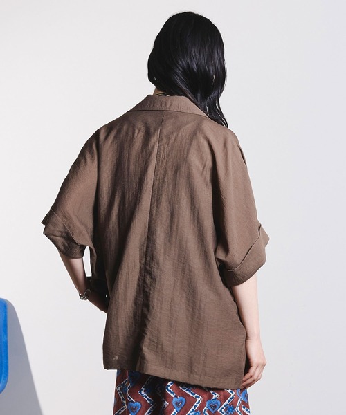 ROSE BUD(ローズバッド)の「S/S JACKET(テーラードジャケット・レディース・ブラック/ベージュ/ブラウン・ONE SIZE)」の21枚目の写真
