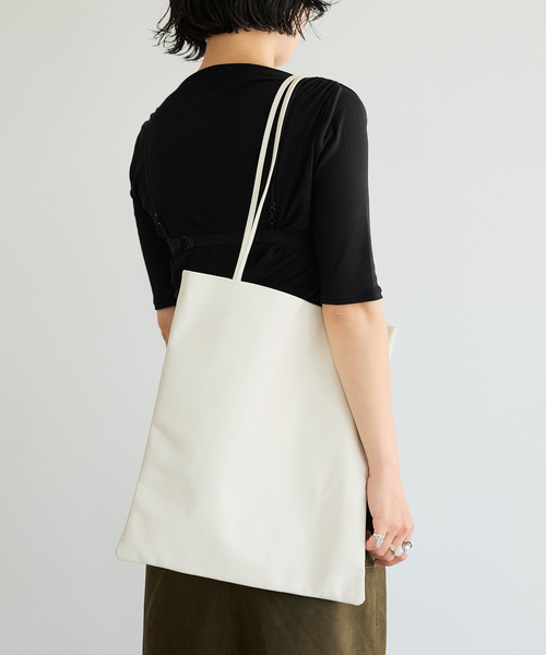 MODERN WEAVING(モダンウィーヴィング)の「modern weaving モダン ウィーヴィング SLIM LAMB SAK バッグ 198(ショルダーバッグ・レディース・ブラウン/アイボリー/ブラック・FREE)」の4枚目の写真