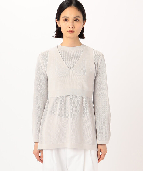COMME CA(コムサ)の「〔 Sサイズ 〕【ツインニット 】コットンダルストレッチ(アンサンブル・レディース・ミント・5号)」の15枚目の写真